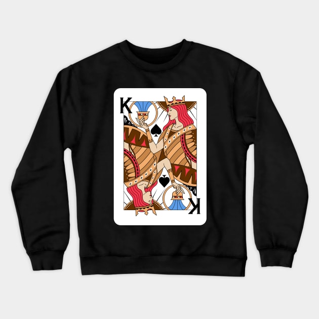 King of Spades Crewneck Sweatshirt by Studio-Sy